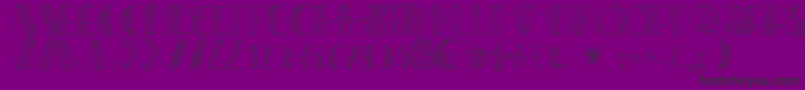 LР±neas2 Font – Black Fonts on Purple Background