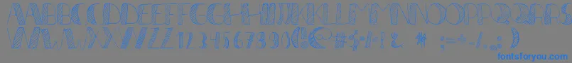 Więcej informacji o czcionce LР±neas2 Czcionka LР±neas2 – niebieskie czcionki na szarym tle