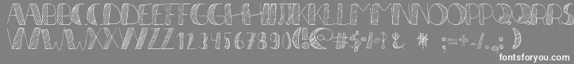 フォントLР±neas2 – 灰色の背景に白い文字