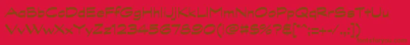 GraphitestdBold Font – Brown Fonts on Red Background