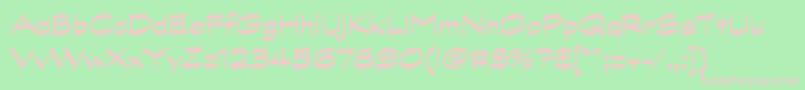 GraphitestdBold Font – Pink Fonts on Green Background