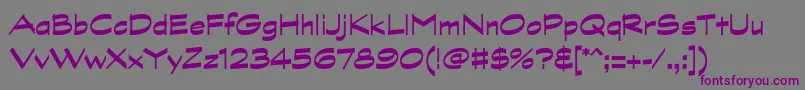GraphitestdBold-Schriftart – Violette Schriften auf grauem Hintergrund