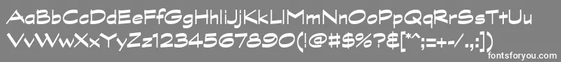 GraphitestdBold Font – White Fonts on Gray Background