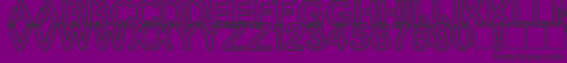 Artline2 Font – Black Fonts on Purple Background