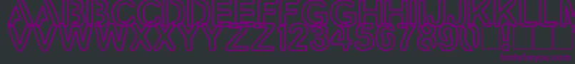 Artline2 Font – Purple Fonts on Black Background