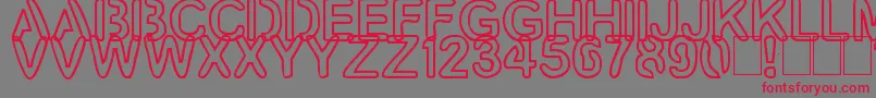 Artline2 Font – Red Fonts on Gray Background