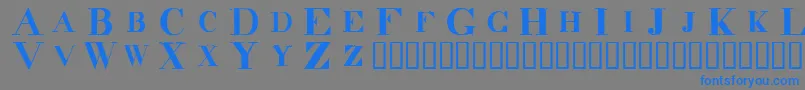 DecadenceInTheDark Font – Blue Fonts on Gray Background