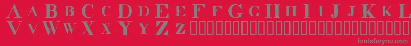 DecadenceInTheDark Font – Gray Fonts on Red Background