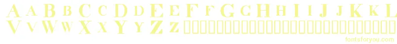 DecadenceInTheDark Font – Yellow Fonts on White Background