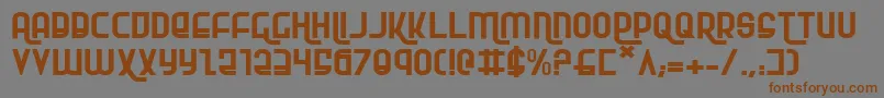 RokikierExpanded Font – Brown Fonts on Gray Background