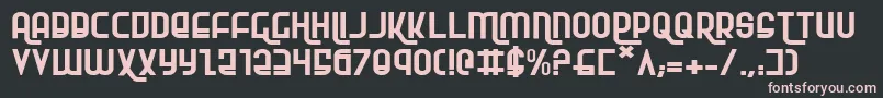 RokikierExpanded Font – Pink Fonts on Black Background