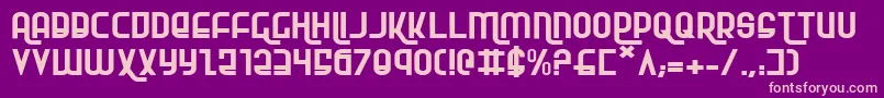 RokikierExpanded Font – Pink Fonts on Purple Background