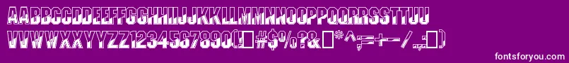 Lisätietoja GunmetalRegular-fontista GunmetalRegular-fontti – valkoiset fontit violetilla taustalla