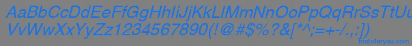 AghlvNi Font – Blue Fonts on Gray Background