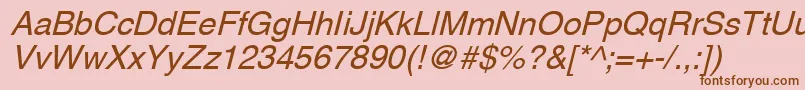 Шрифт AghlvNi – коричневые шрифты на розовом фоне