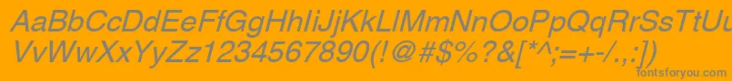 AghlvNi Font – Gray Fonts on Orange Background