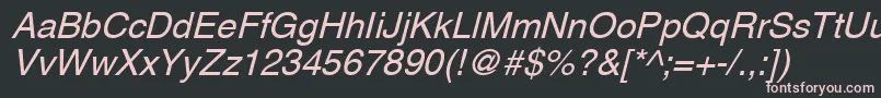 AghlvNi Font – Pink Fonts on Black Background
