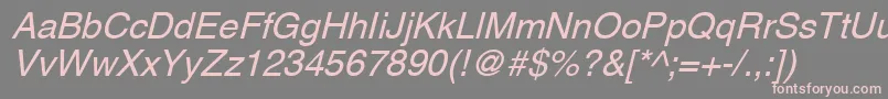 AghlvNi Font – Pink Fonts on Gray Background