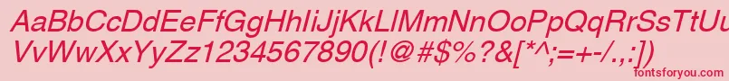 AghlvNi Font – Red Fonts on Pink Background