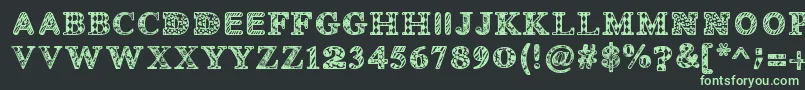 Monovirus Font – Green Fonts on Black Background