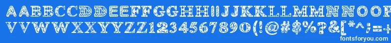 More about Monovirus Font Monovirus Font – White Fonts on Blue Background