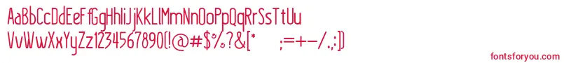 KraftstoffRegular Font – Red Fonts