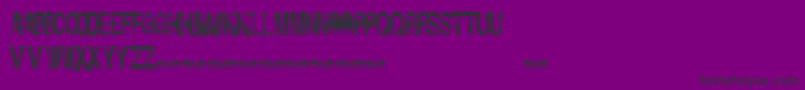 InsolentBastards-fontti – mustat fontit violetilla taustalla