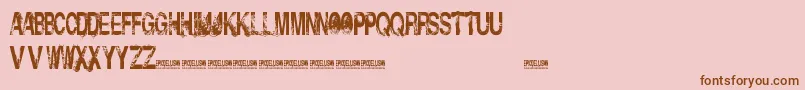 InsolentBastards Font – Brown Fonts on Pink Background
