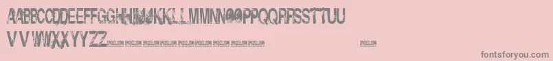 InsolentBastards-Schriftart – Graue Schriften auf rosa Hintergrund