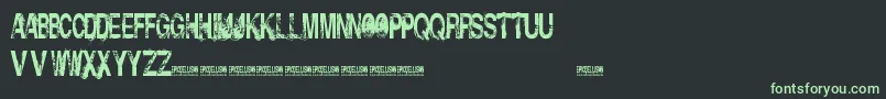 Шрифт InsolentBastards – зелёные шрифты на чёрном фоне