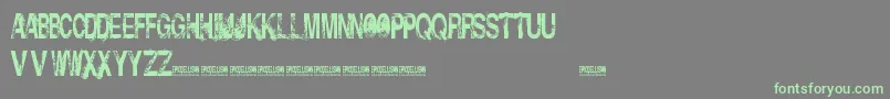 InsolentBastards-fontti – vihreät fontit harmaalla taustalla