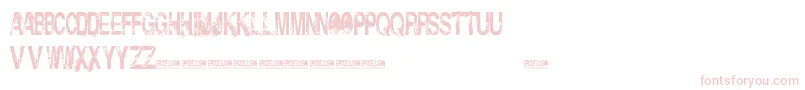 InsolentBastards-fontti – vaaleanpunaiset fontit valkoisella taustalla