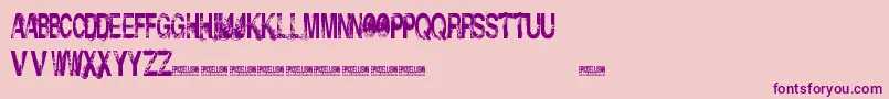 Шрифт InsolentBastards – фиолетовые шрифты на розовом фоне