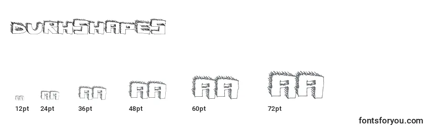 Durhshapes Font Sizes