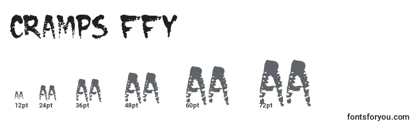 Cramps ffy Font Sizes