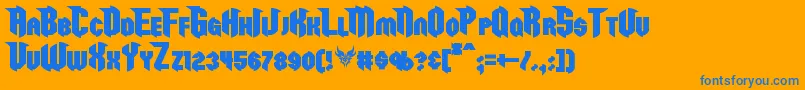 En savoir plus sur la police RazorclawBold Police RazorclawBold – polices bleues sur fond orange