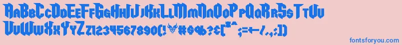 More about RazorclawBold Font RazorclawBold Font – Blue Fonts on Pink Background