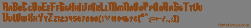 fuente RazorclawBold – Fuentes Marrones Sobre Fondo Gris