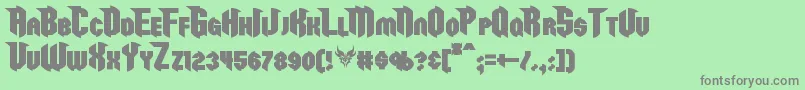 More about RazorclawBold Font RazorclawBold Font – Gray Fonts on Green Background