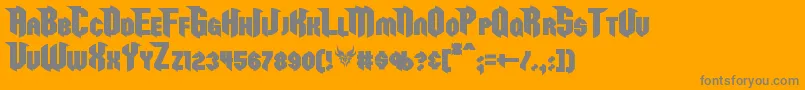 RazorclawBold Font – Gray Fonts on Orange Background