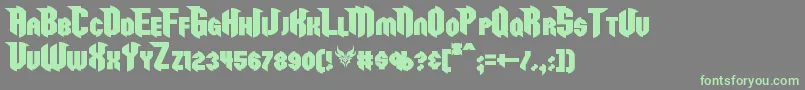 RazorclawBold-Schriftart – Grüne Schriften auf grauem Hintergrund