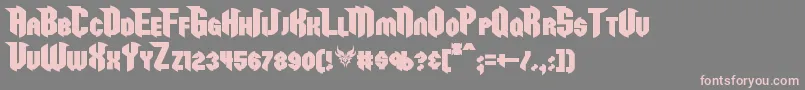 RazorclawBold Font – Pink Fonts on Gray Background