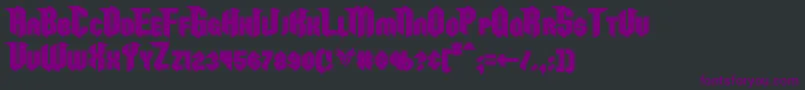 RazorclawBold Font – Purple Fonts on Black Background