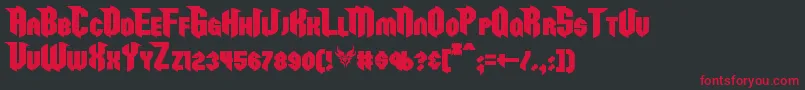 En savoir plus sur la police RazorclawBold Police RazorclawBold – polices rouges sur fond noir