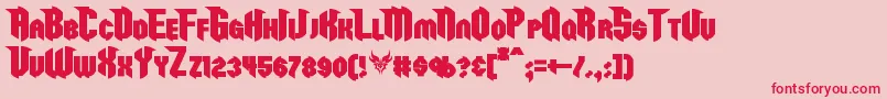 More about RazorclawBold Font RazorclawBold Font – Red Fonts on Pink Background