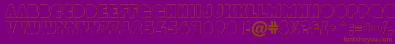 AGrotosh Font – Brown Fonts on Purple Background