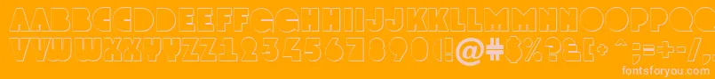 AGrotosh Font – Pink Fonts on Orange Background