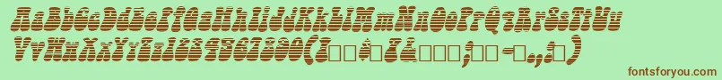 SargooItalic Font – Brown Fonts on Green Background