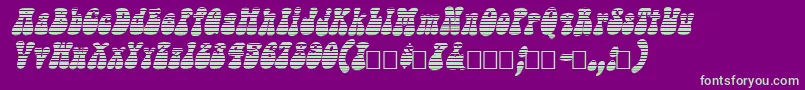 SargooItalic Font – Green Fonts on Purple Background