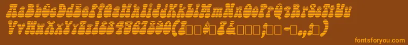 SargooItalic Font – Orange Fonts on Brown Background